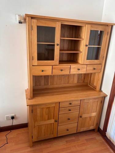 5pc freestanding wood glass - 5pc,