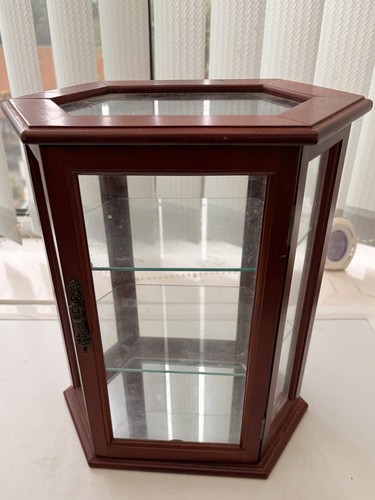 Vintage glass wood - glass, &
