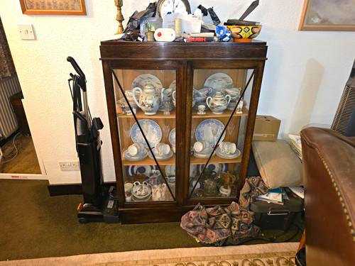 Wood glass display - glass,