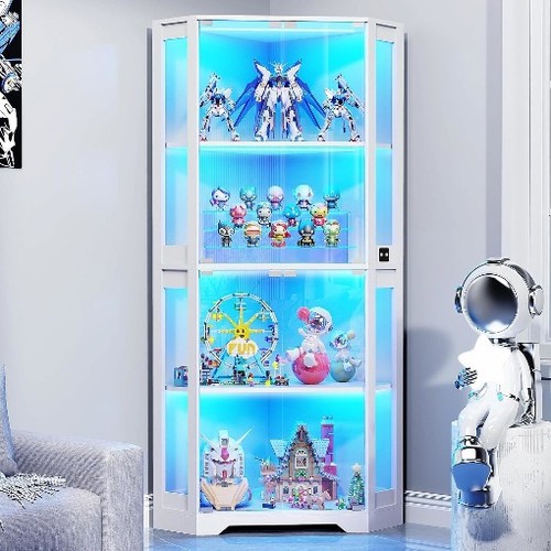 Corner glass display - glass,