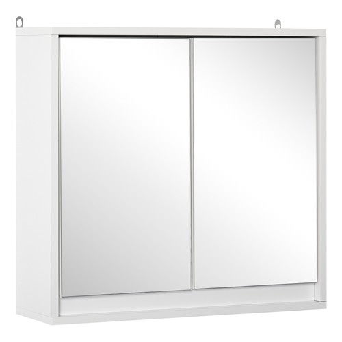 Homcom white mirror cabinet - homcom,