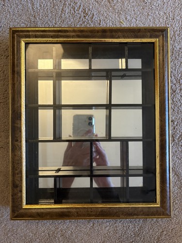 Vintage wooden glass wall - wooden,