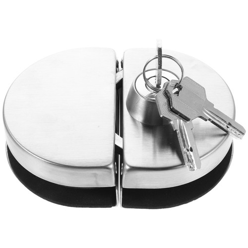 Durable silver glass door - glass,