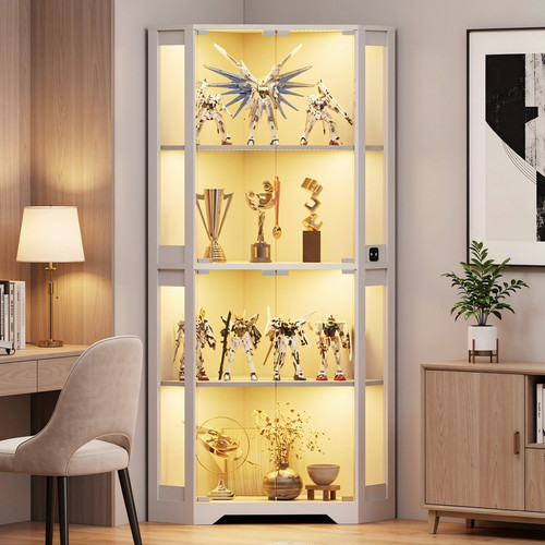 Tier corner display case - 4-tier,