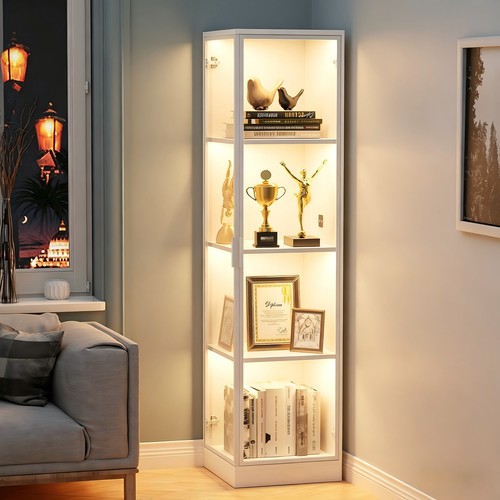 Corner display case - display, with