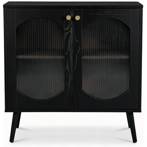 Glass cabinet two door - cabinet,
