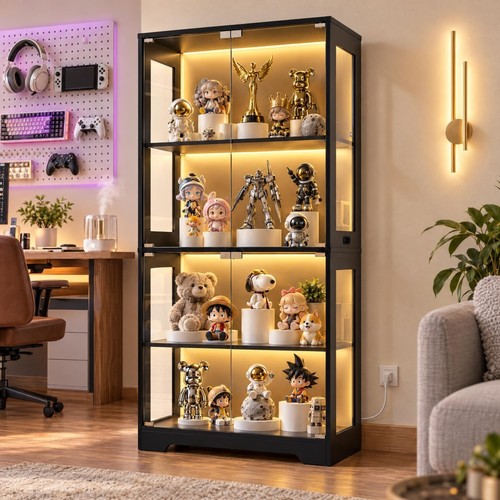 165cm glass display cabinets - glass,