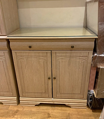 Beige oak display - oak, 2