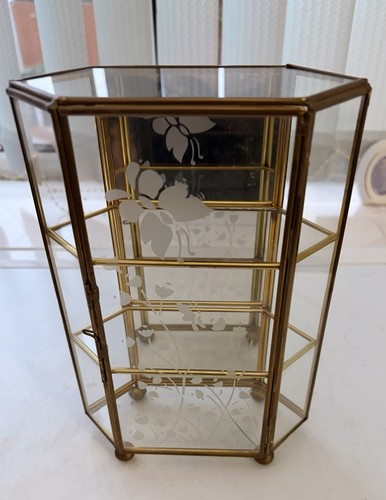 Vintage brass glass - vintage,