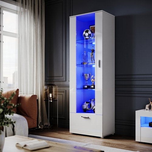 High gloss white tall - white, display