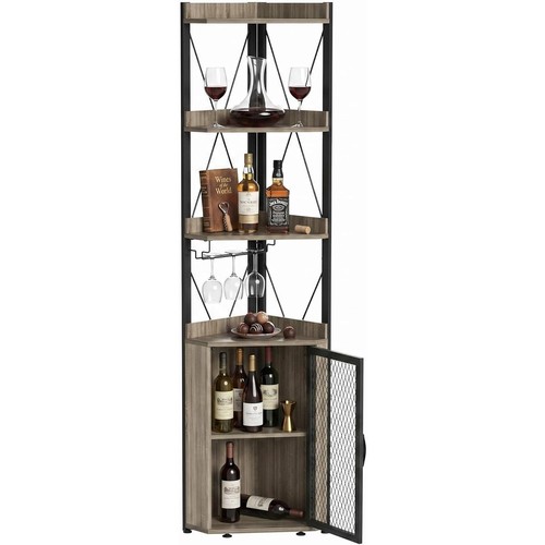 Corner bar cabinet tall with - cabinet,