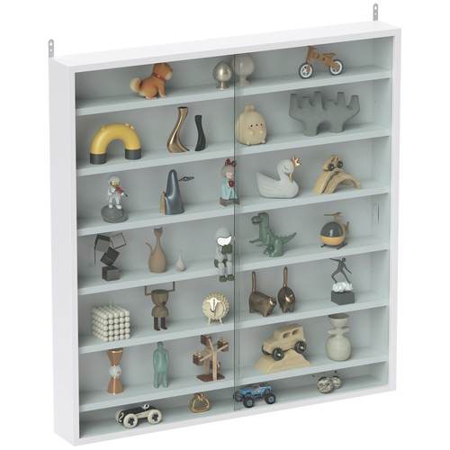 Homcom tier wall mounted - wall,