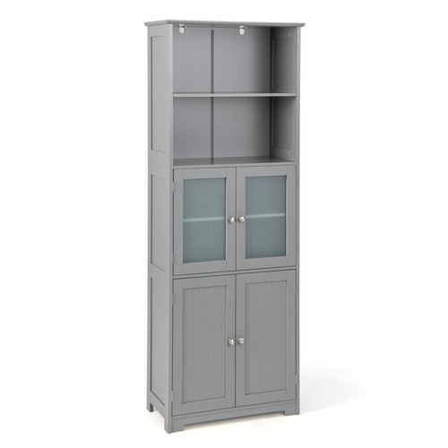 Wood tall storage - wood, 2