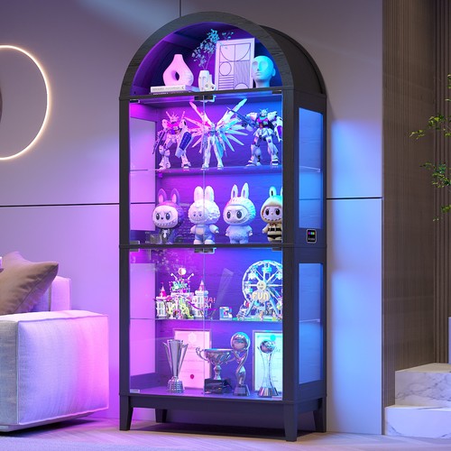 Glass display cabinet with - glass,