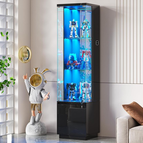 Lockable curio display cabinet - lockable,