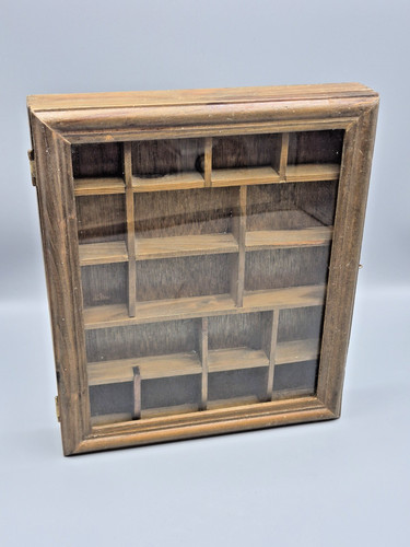 Vintage glass fronted curio - vintage,