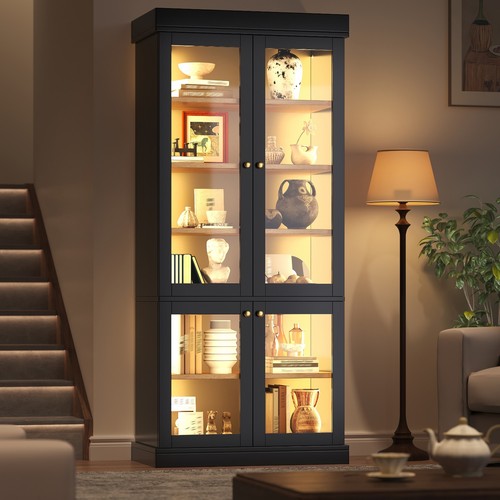 Tall display cabinet with led - cabinet,