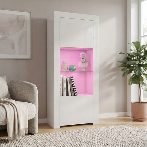Modern door white display - white,