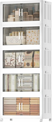 White plastic storage cabinet - white,