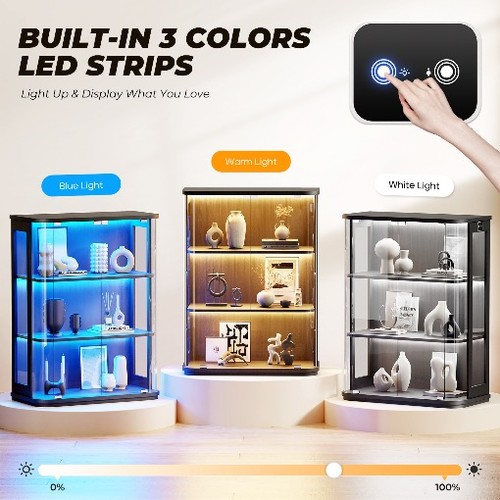 Curio cabinet with color - curio,
