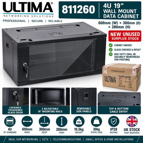 300mm deep wall mount - 300mm,