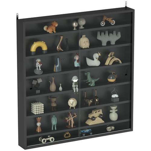 Homcom tier wall mounted - 7-tier,
