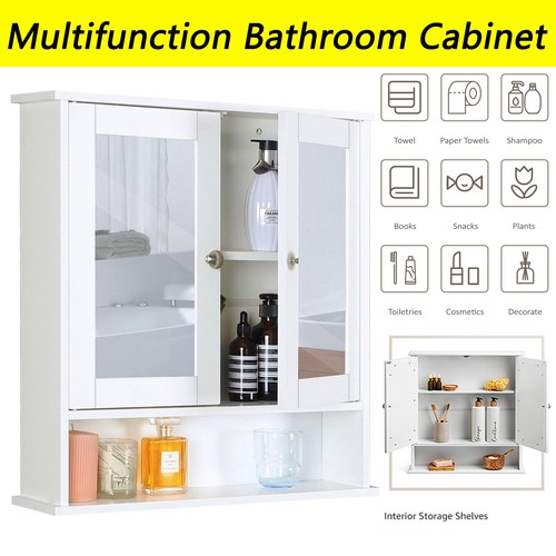 Bathroom wall cabinet storage - bathroom,