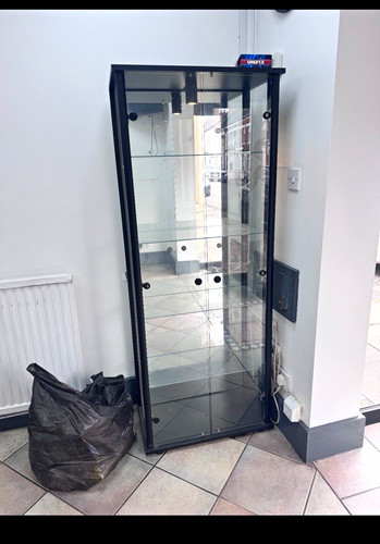 Merchandising glass door - merchandising,