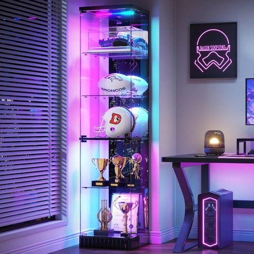 Corner display cabinet with - display,
