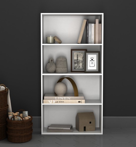 Tier wide wooden bookcase - wide,