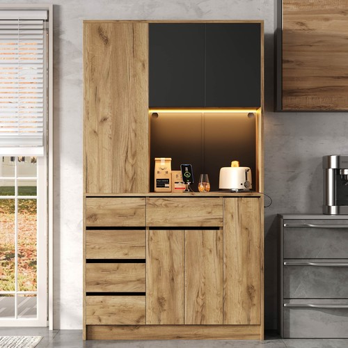 Tall kitchen cabinet display - kitchen,